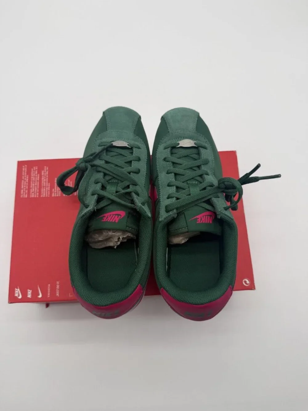 New Nike Cortez TXT GS Shoes Youth 5Y Green Pink IH7654 300 Running Sneakers